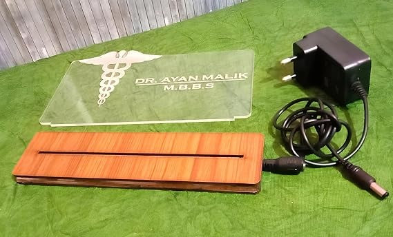 Name Plate for Doctor, Advocate, or Promotion Gift, Acrylic Sign